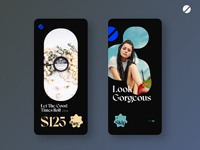 Cosmetic app UI design