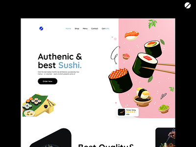 Sushi website design