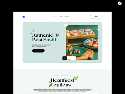 Sushi website design