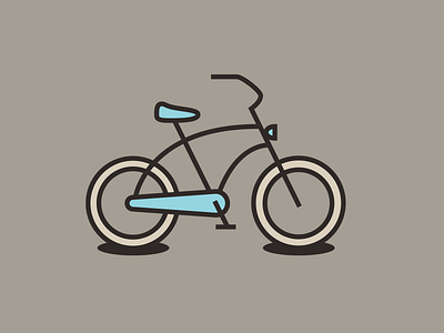 Fiets series - Beach Cruzer beach bicycle cruzer fiets icon