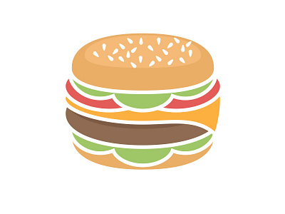 the Other Burger burger flat hamburger icon