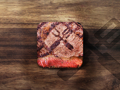 Daily UI - #005 app barbeque bbq beef dailyui icon meat pirate red steak