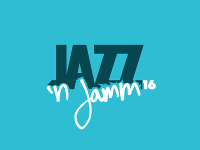 Jazz 'n Jamm '16 2016 handwritten jamm jamming jazz logo