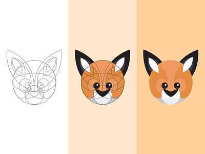 Lil' Foxy animal cute fox illustration illustrator lines