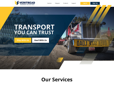 transport web design banner blog branding design homepage icon illustration logo server tank tansport web design web