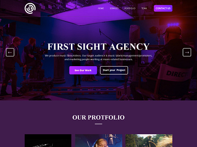 first sight agency about banner blog design first design first shot first sight adency homepage illustration logo pattern service team treatment web