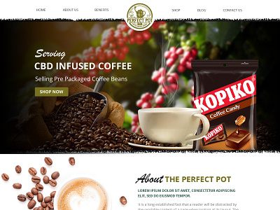 coffee store web design