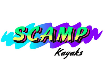 Scamp boatmaker branding kayak logo sport