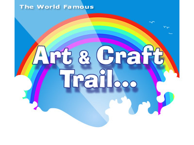 Art & Craft Trail Brochure Head advert art brochure craft rainbow trail