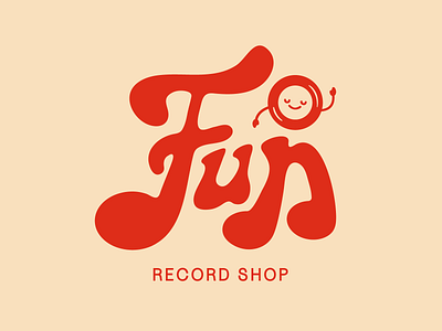 Fun Record Shop Logo branding logo typography