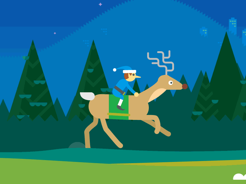 Google Santa Tracker / reindeer running test