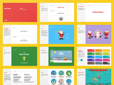 Santa Tracker 2014: Style Guide google sante tracker style guide upperquad