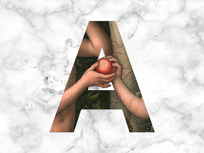 A is for Apple a adam and eve apple collage letter a show tell