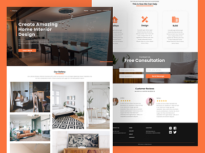 HoInterior Landing Page