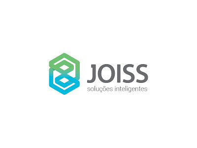 Joiss blue branding gradient green logo degrade technology