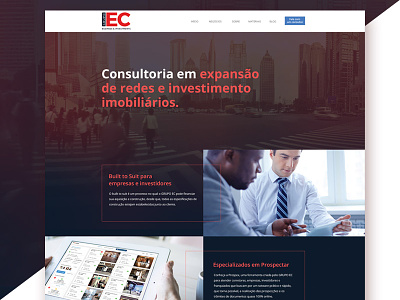 Grupo EC business design interface real state red software ui ux