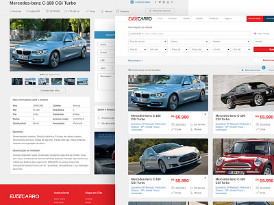 Eudecarro business car design interface purchase sales software system technology ui ux