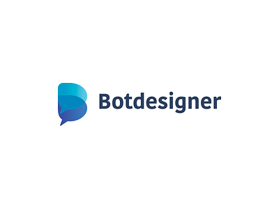 Bot Design Logo brand chat chatbot chatbox gradiente logo logo alphabet monogram design symbol icon transparency