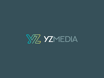 YZ Media - Logo brand branding degrade design green lettering logo logo design branding logodesign monogram monogram logo type typedesign typography