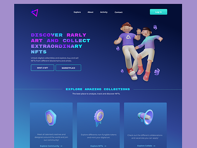 Landing Page | NFTs & Rarly Art