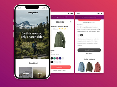 Redesign | PATAGONIA design digital ui ux