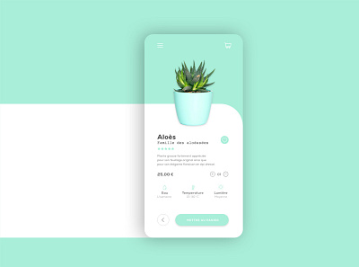 #DAILY UI 012 - Plant shop app app daily ui dailyui dailyuichallenge interface nature app plant plant app ui ui design