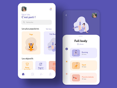 DAILY UI #41 - Workout app dailyui dailyuichallenge fitness app fitness app ui mobile sport app ui ui design workout workout app yoga