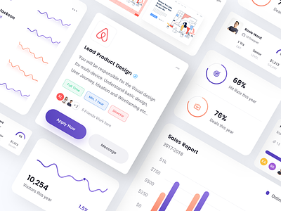 Square Elements: Color Exploration card chart dashboard data visualisation freebies graphic hr dashboard illustration landing page project management tools sales dashboard social media analytics ui element ui kit visual exploration web design