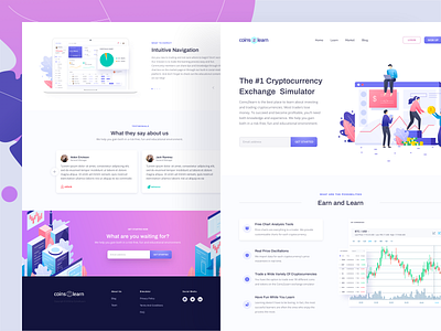 Coins2Learn Homepage by Ibnu Mas'ud for Sebo on Dribbble