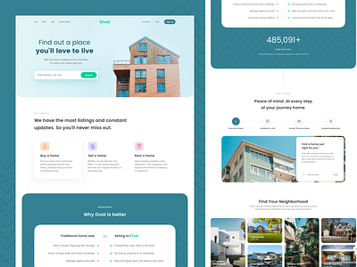 Oval Housing Website Design Template