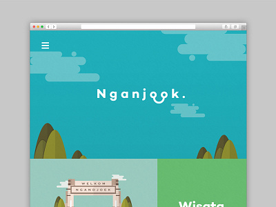 Nganjook design holiday nganjuk tour travel ui ui design vacation