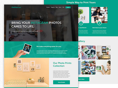 Print Your Photo Landing Page