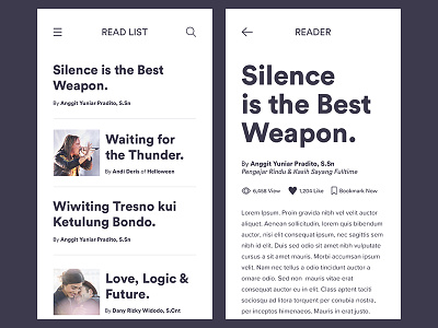 Read The Story Apps 2 apps article clean ios mobile reader simple story typography