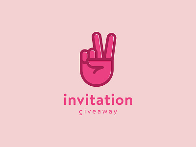 Invitation Giveaway debut dribbble icon illustration invitation invite join line icon start vector