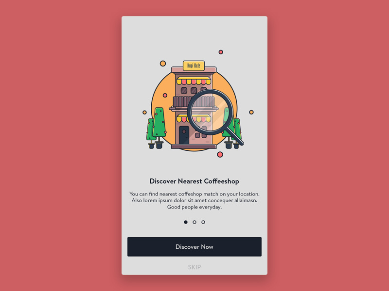Discover Coffeeshop Onboarding by Ibnu Mas'ud on Dribbble