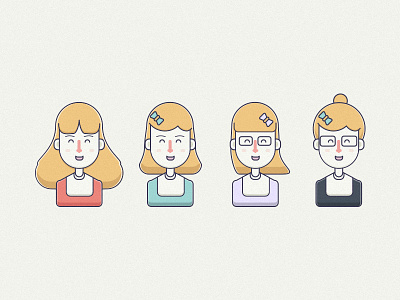 Lisa - Personal Assistant apps character face girl icon illustration ios line personal assistant vector
