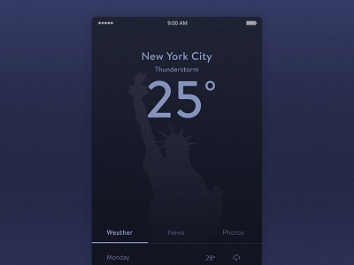 Weather Apps america apps cloud dark illustration ios liberty mobile apps weather