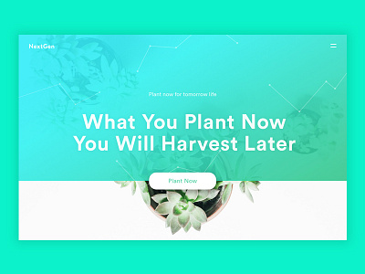 Plant Today Header apps big text go green header landing page life plant web apps web design website