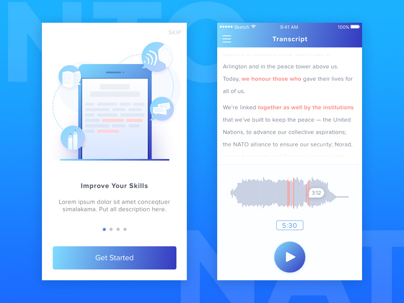 Speech Training Apps by Ibnu Mas'ud on Dribbble