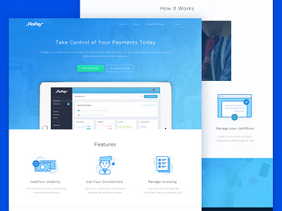 Payment Management Tools Landing Page