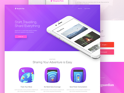 Record And Share Travels Landing Page