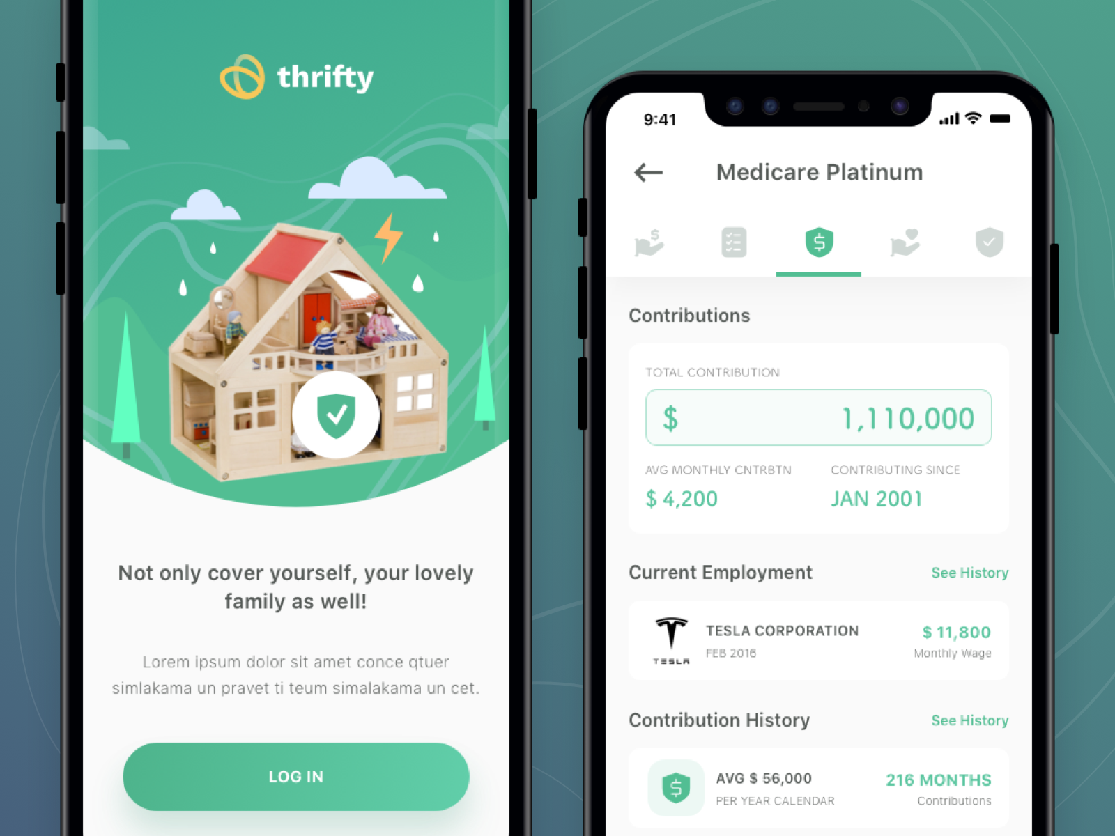 Thrifty Insurance App by Ibnu Mas�ud for Sebo on Dribbble
