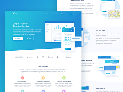 Ticketing Software Landing Page