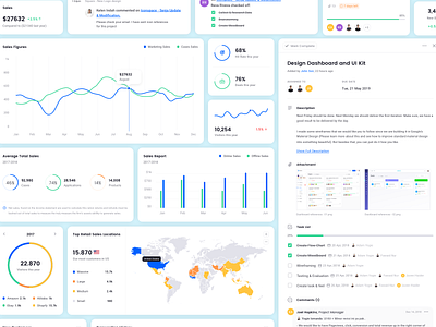 Square Dashboard UI Kit - Elements