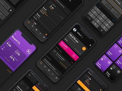 Omantel app dark mode app arabic banner cards dark mode darkmode design inspiration design system designinspiration designsystem omani telco ui ui ux uikit ux