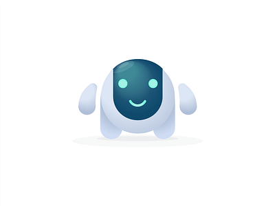Mr.Ball bot ai android avatar bot character chat chatbot emoticon emotions graphic design happy illustration robot smile