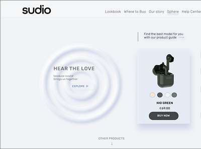 sudio redesign app earphone neomorphism neomural sudio tech