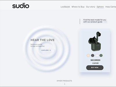 sudio redesign app earphone neomorphism neomural sudio tech