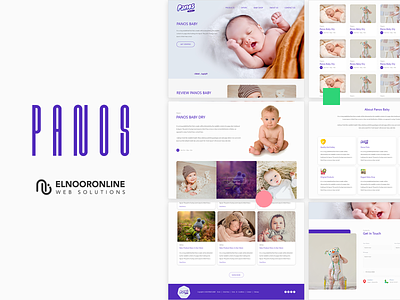 PANOS Baby app branding design flat graphic design icon illustration logo ui ux web website
