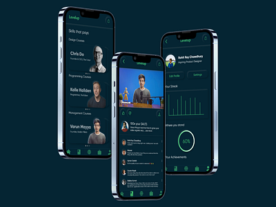 Levelup app branding design graphic design ui ux